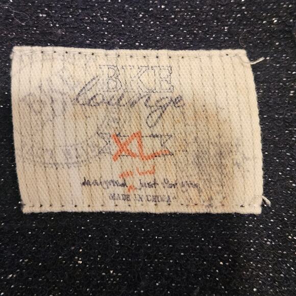 BKE Lounge Full Zip Jacket Womens Size XL Sequin Collar Sweater Y2K Mock Neck - Picture 9 of 10